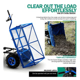 Landworks GUO026 48V Self-Propelled 500 lbs Capacity Electric Utility Wagon with Modular Cargo Bed New