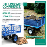 Landworks GUO026 48V Self-Propelled 500 lbs Capacity Electric Utility Wagon with Modular Cargo Bed New